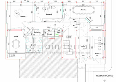 Plan bureaux rénovés